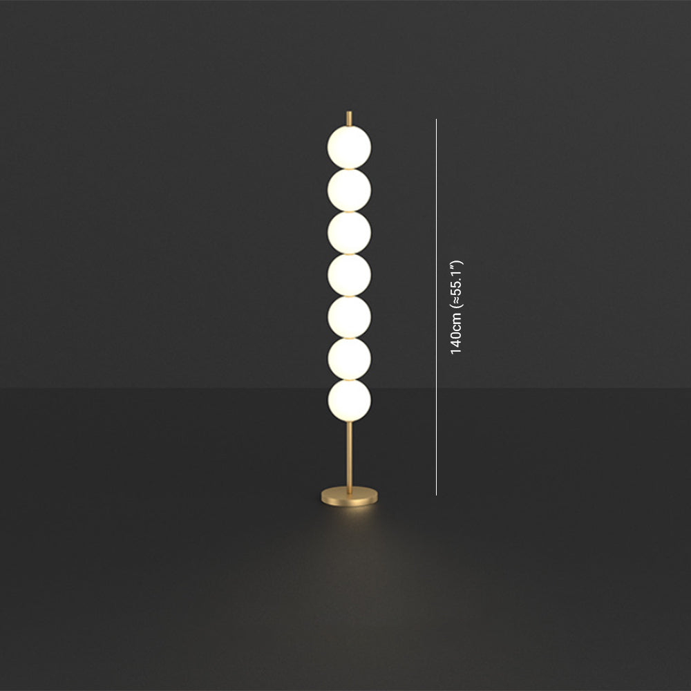 Valentina Modern Candy Acrylic/etal Floor Lamp, Brass