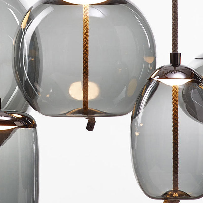 Valentina Nordic LED Pendant Light, Decorative Glass