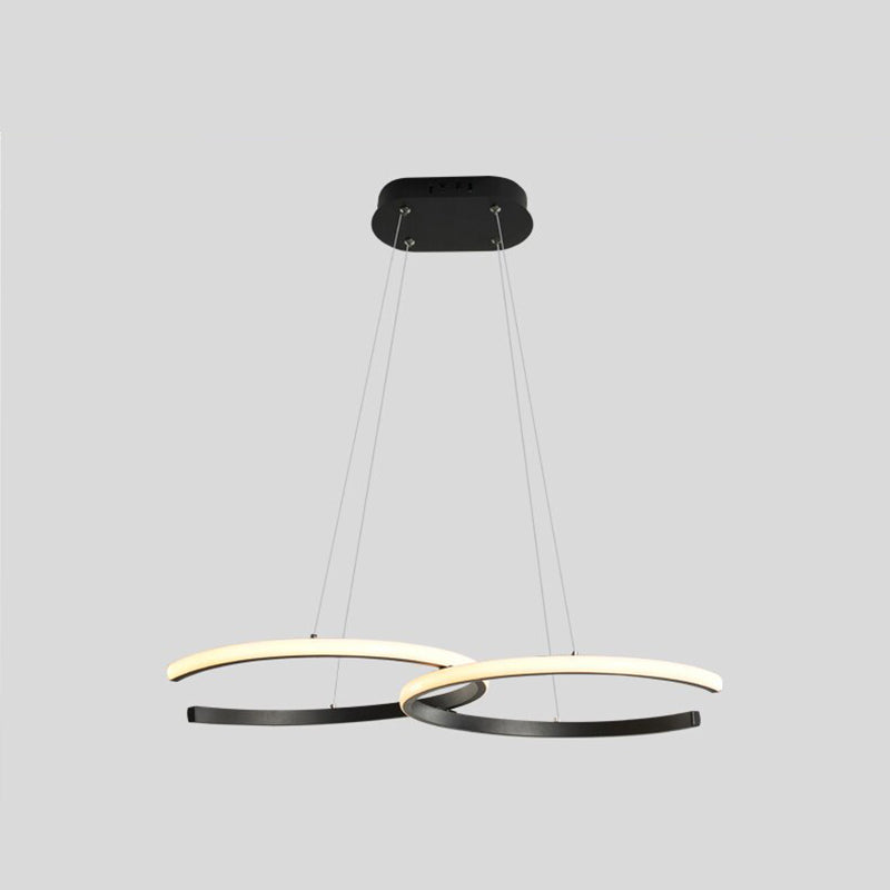 Louise Modern Minimalist Pendant Light, Double-C