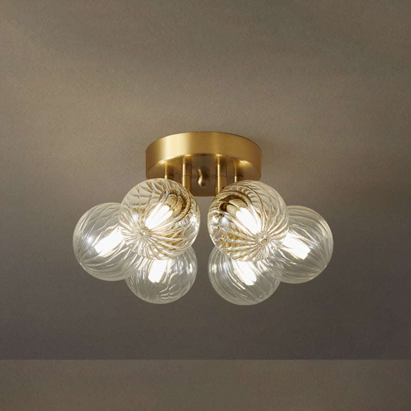 Valentina Modern Clear Bubble Glass Ceiling Light