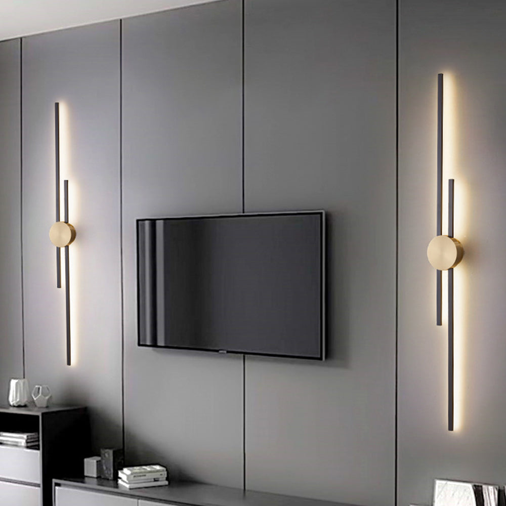 Alana Modern Linear 2 Colour Metal Wall Lamp