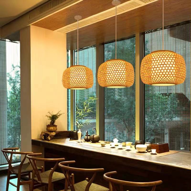 Zen Style - Natural Rattan Bamboo Pendant Light Lighting