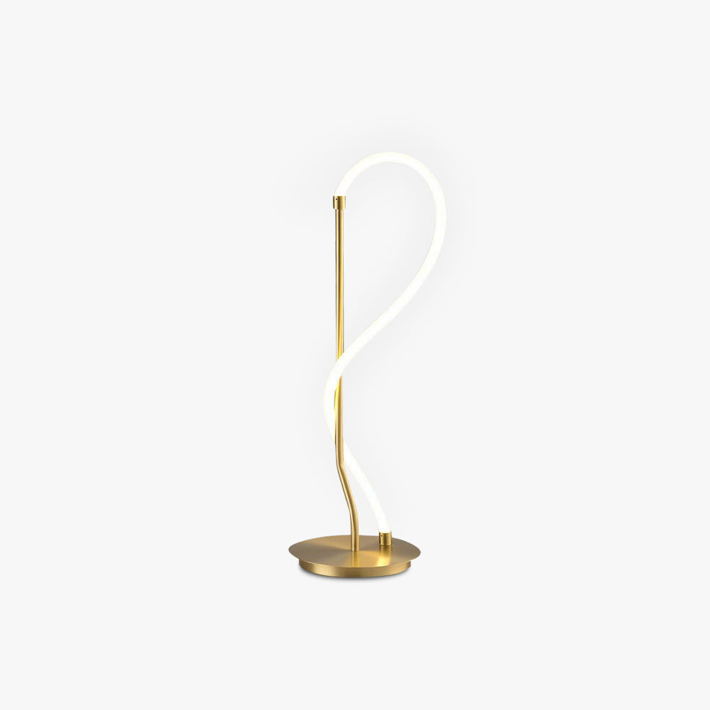 Louise Modern Minimalis Linear Floor Lamp/Table, Brass
