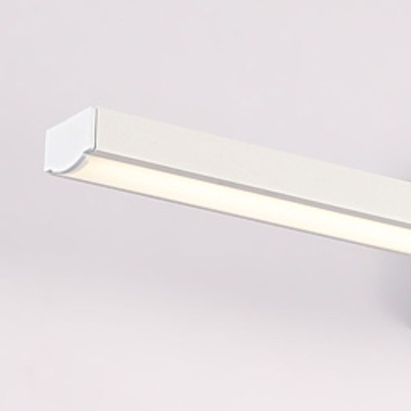 Edge Minimalist Linear Led Vanity Wall Lamp, White, Bathroom