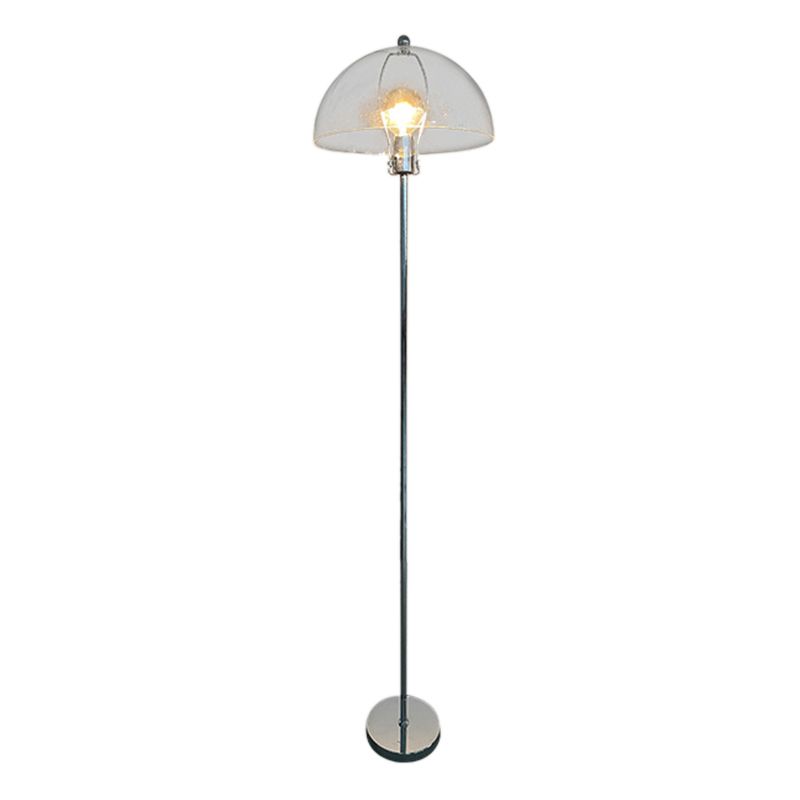 Levy Floor Lamp Round Tree Retro, Glass LED, Transparent, Living Room