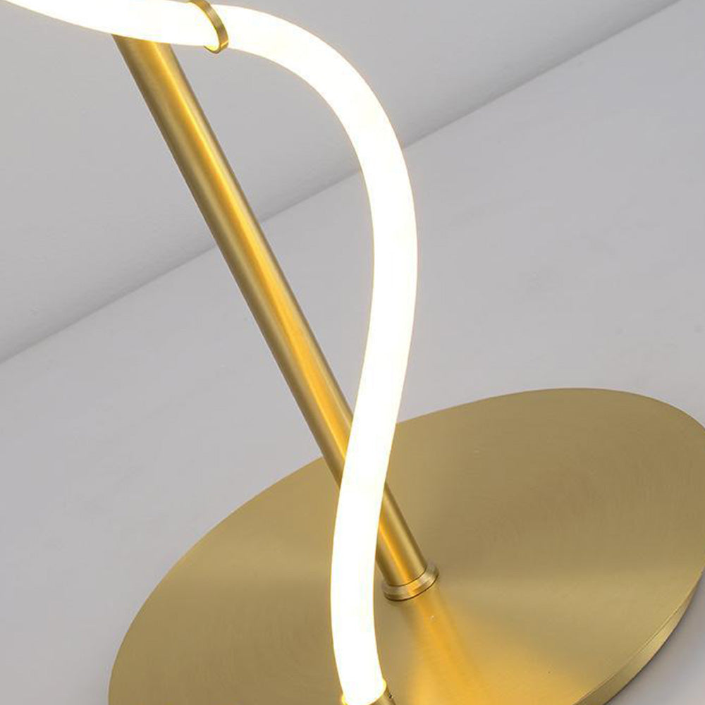 Louise Modern Minimalis Linear Floor Lamp/Table, Brass