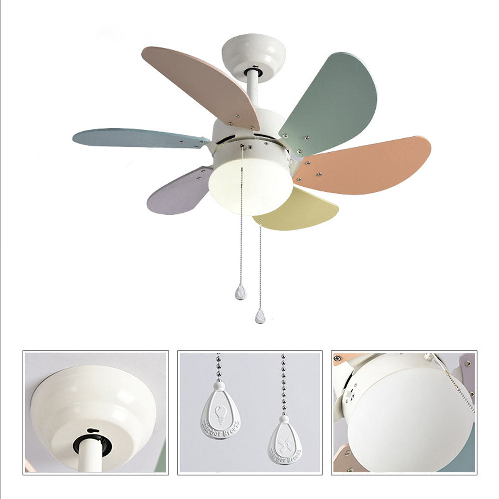 Morandi Colorful 5-Blade Ceiling Fan Light, DIA42.13''