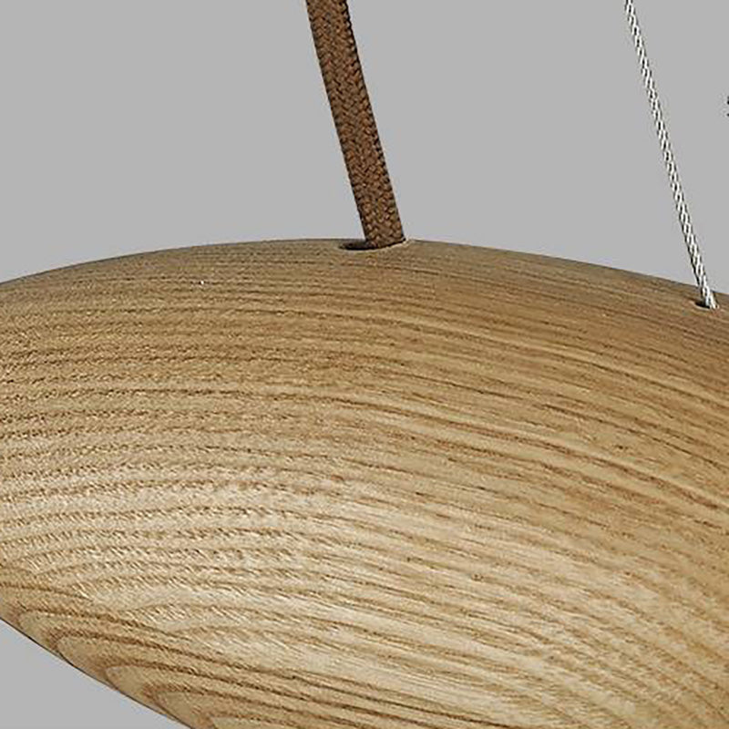 Ozawa Bulb Nordic Pendant Light, Wood, 1/3 Heads