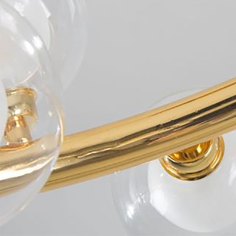 Valentina Modern Gold Bubble Pendant Light, Metal & Glass