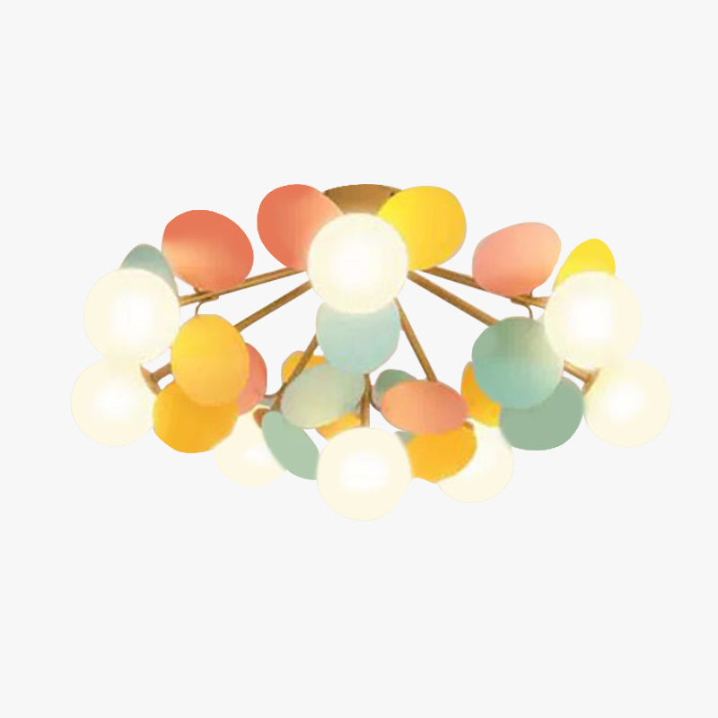 Jevon Modern Bubble Cluster Ceiling Light, Colorful
