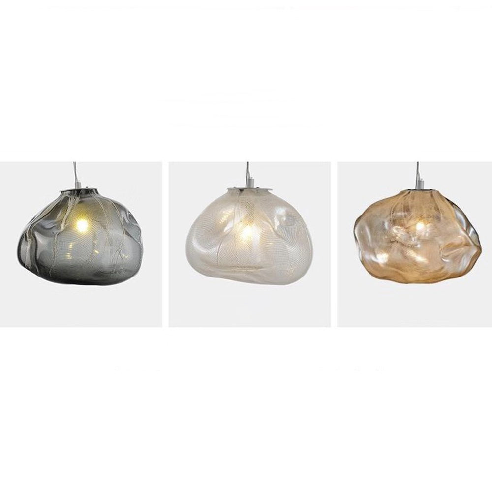 Byers Minimalist Spherical Metal/Glass Pendant Light, 3 Colour