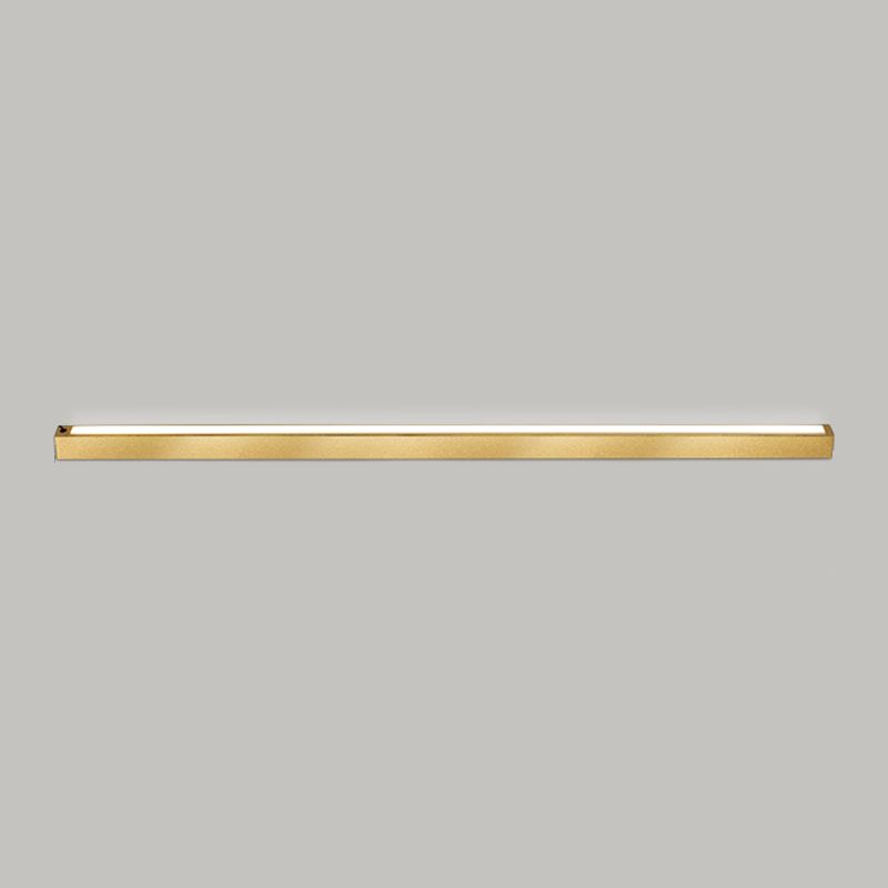 Edge Minimalist Linear Metal Floor Lamp, Black/Gold, Living Room