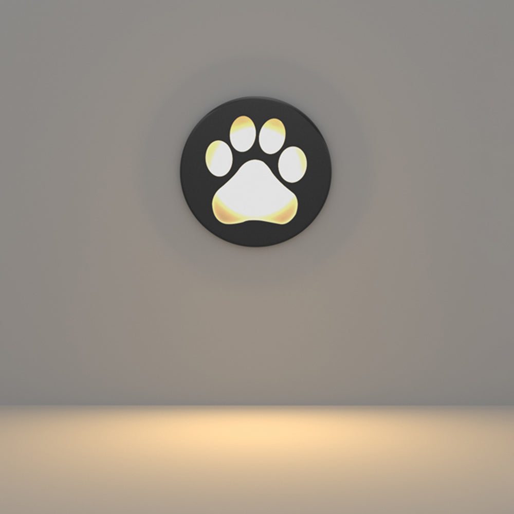 Minori Modern Cat Paw Metal/Acrylic Outdoor In Ground Light