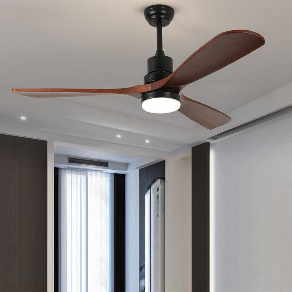 Haydn 3-Blade Black & Red Ceiling Fans, DIA 52''