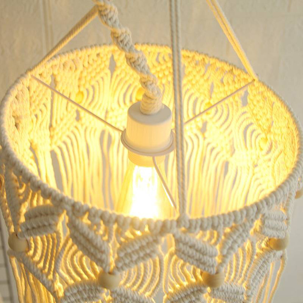 Renée Pendant Light, 7 Style, Cotton Rope