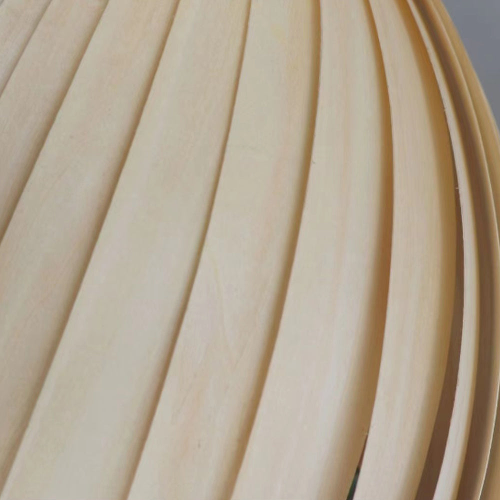 Renée Modern Conch Shell  Metal/Wood Pendant Light, Wooden