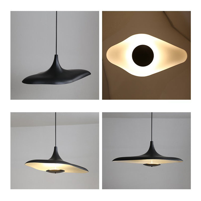 Carins Modern Minimalist ResinCreative Pendant Light, Black/White