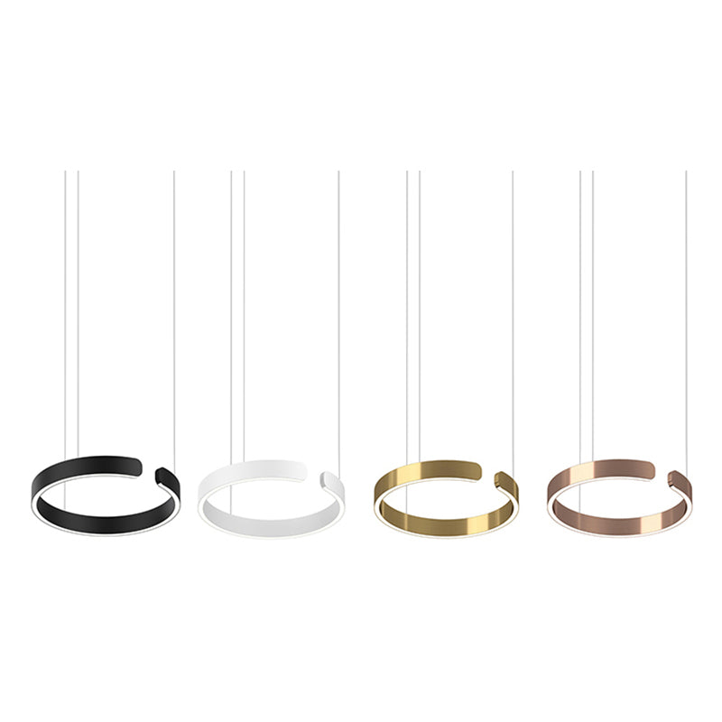 Edge Circle Pendant Light, LED, 4 Color