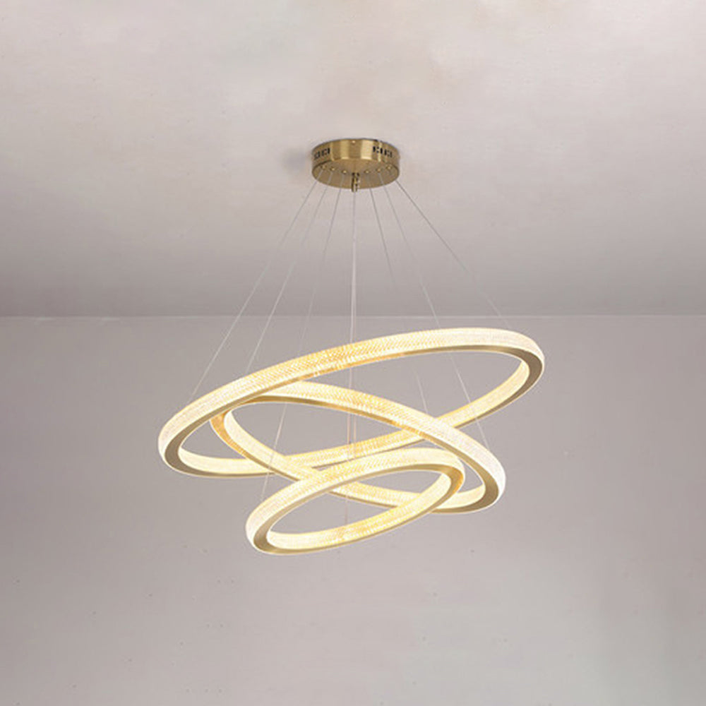 Kirsten Contemporary Gold Luxury Ring Pendant Light