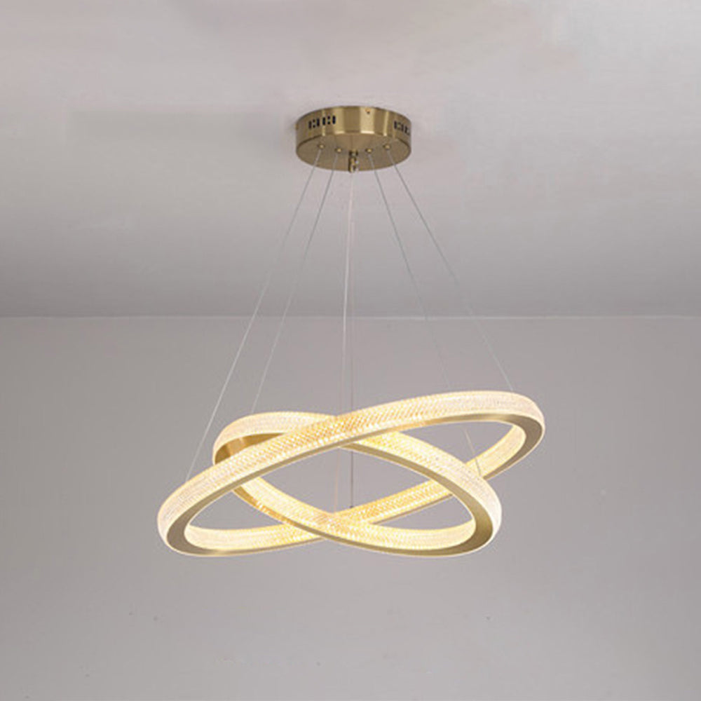 Kirsten Contemporary Gold Luxury Ring Pendant Light