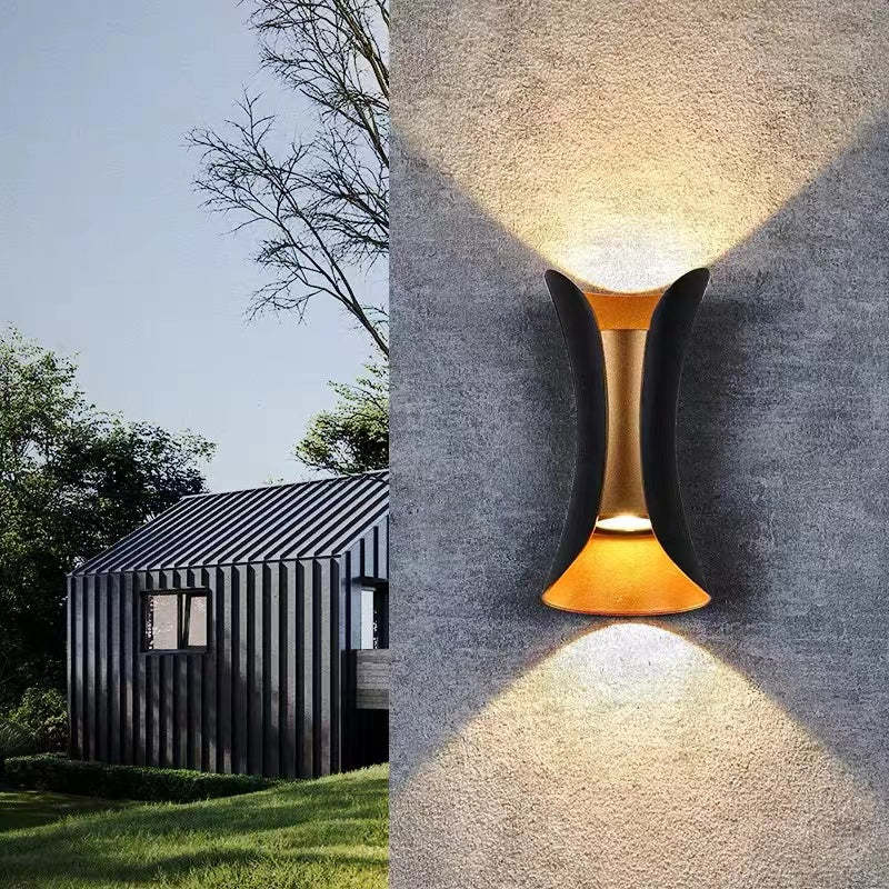 Orr Curved Outdoor Wall Mounted Led Lights