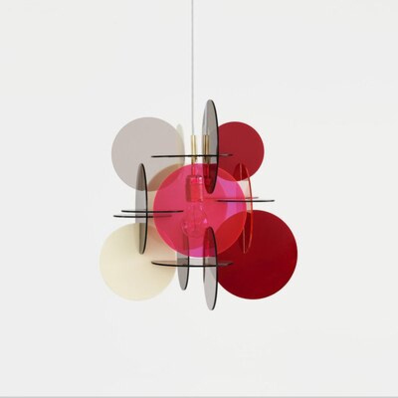 Morandi Modern Colorful Art Creative Pendant Light, Metal/Acrylic