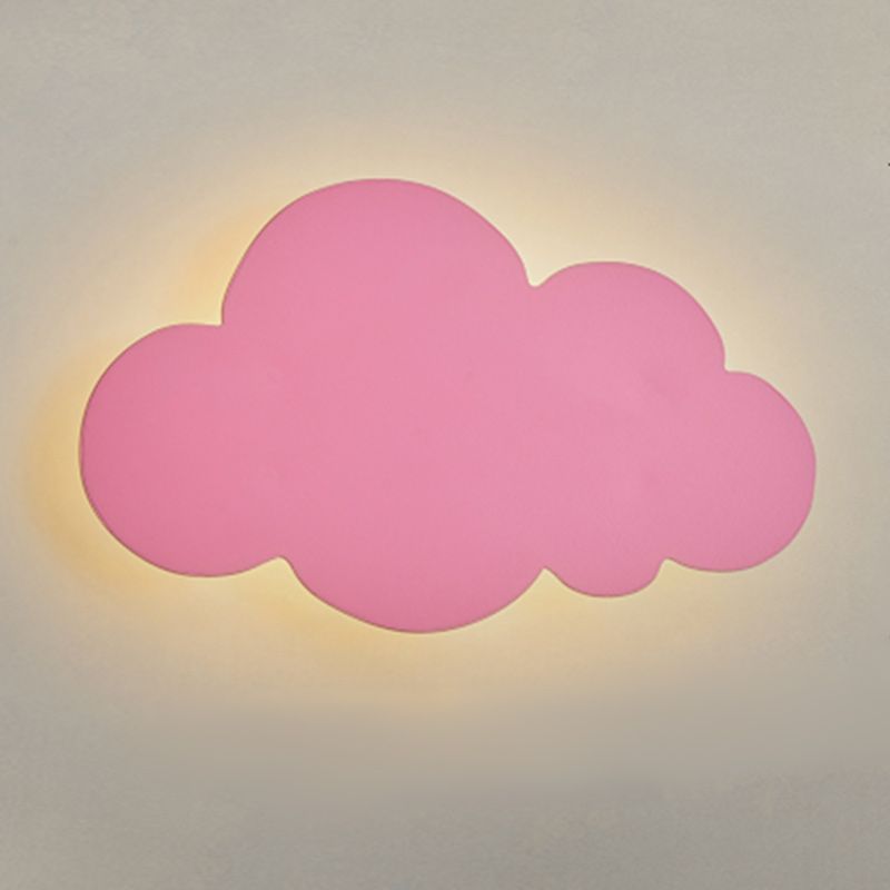 Morandi Modern Minimalist Cloud Shape Wall Lamp, White/Blue/Pink
