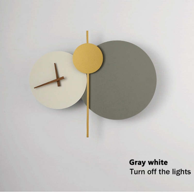 Nielsen Modern Clock Metal Painted Wall Light LED Light Bedroom