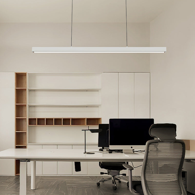 Edge Minimalist Classic Black & White Linear Pendant Light