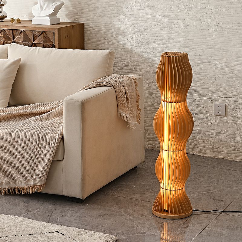 Ozawa Floor Lamp Unique Modern, Wooden Creative