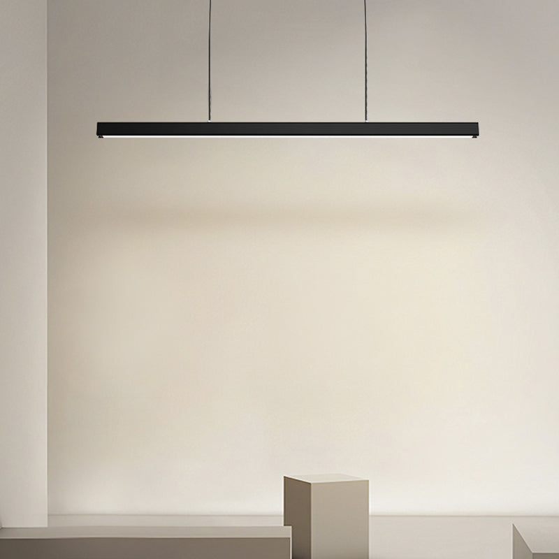 Edge Minimalist Classic Black & White Linear Pendant Light