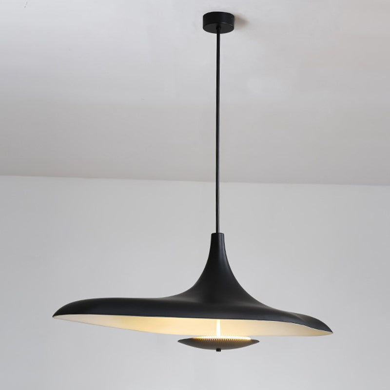 Carins Modern Minimalist ResinCreative Pendant Light, Black/White