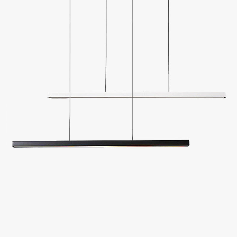 Edge Minimalist Classic Black & White Linear Pendant Light