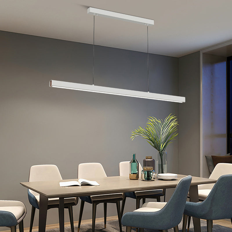 Edge Minimalist Classic Black & White Linear Pendant Light