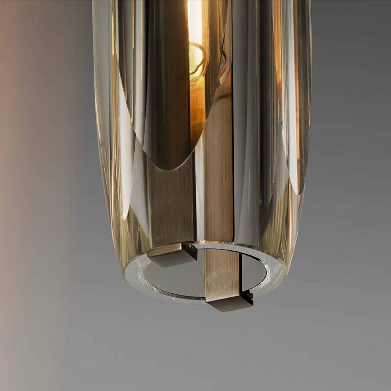 Sana Brass Designer LED Glass Pendant Lamp