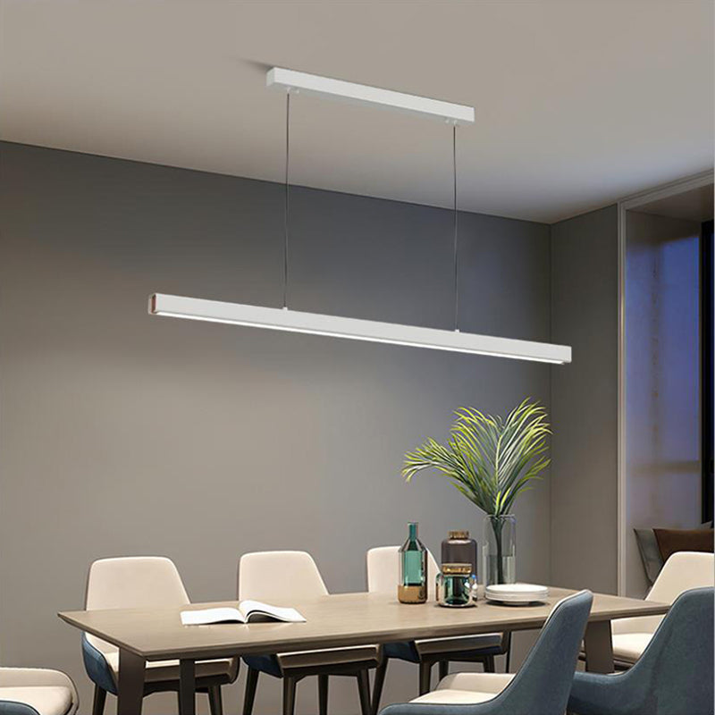 Edge Minimalist Classic Black & White Linear Pendant Light