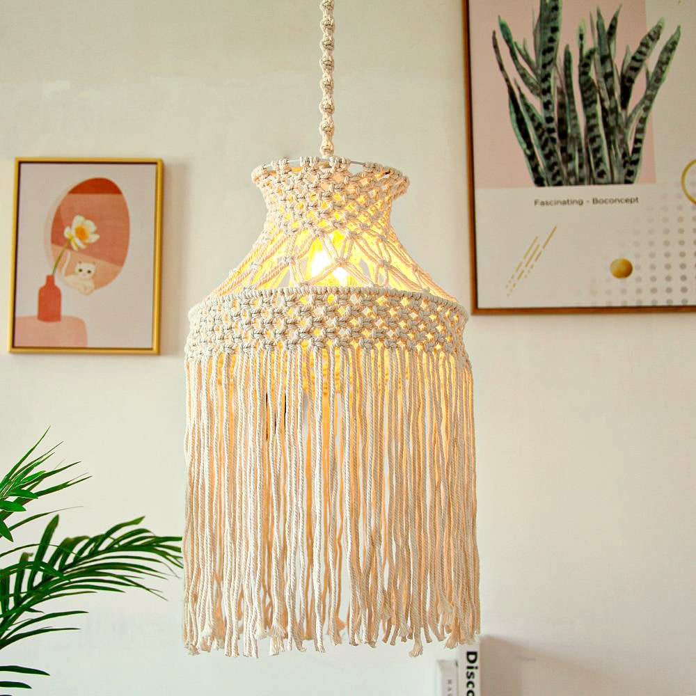 Renée Pendant Light, 7 Style, Cotton Rope