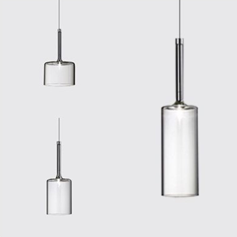 Hailie Minimalist Modern Glass LED Pendant Light, 3 Style