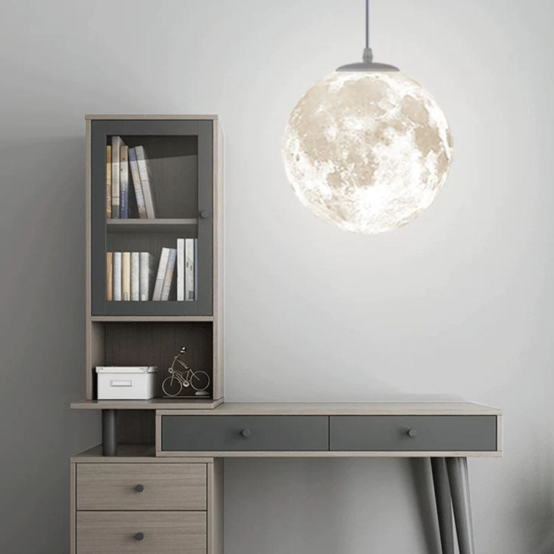 Modern Fancy Moon Pendant Lamp Ornaments for Dining Room & Bedroom