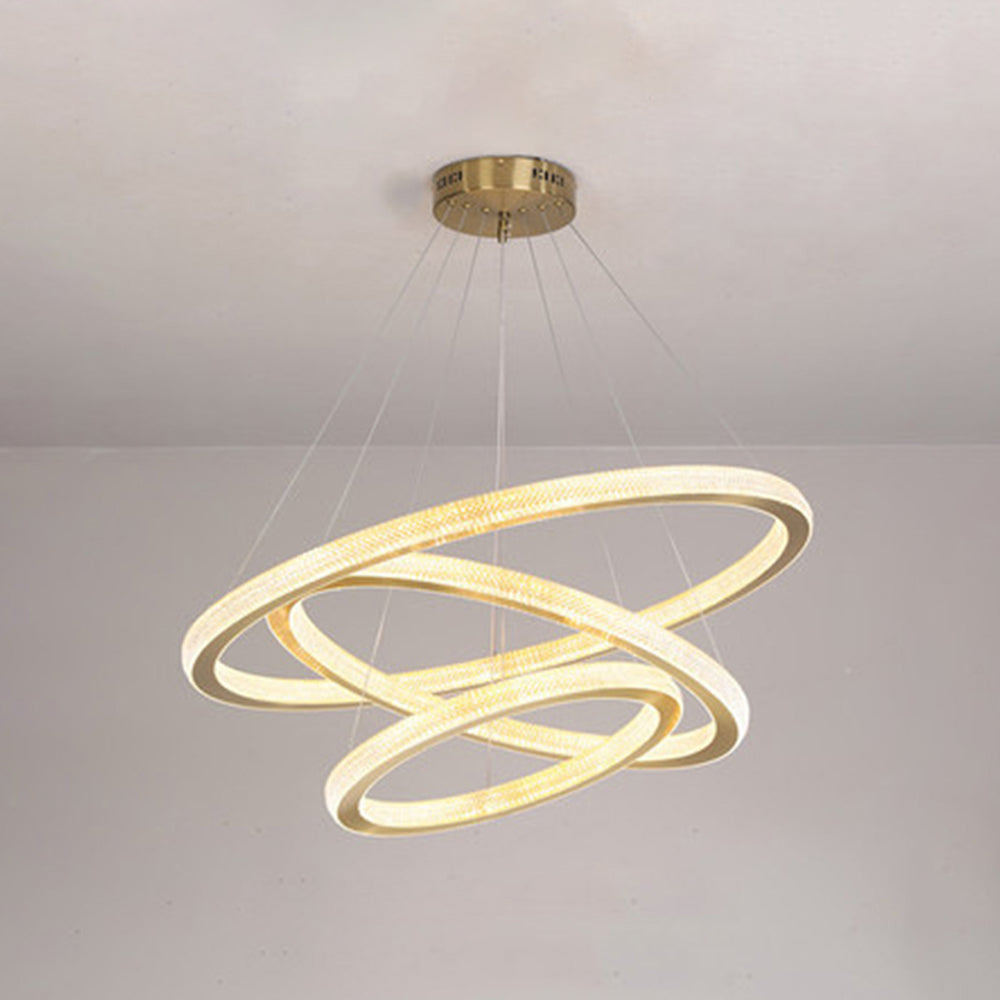 Kirsten Contemporary Gold Luxury Ring Pendant Light