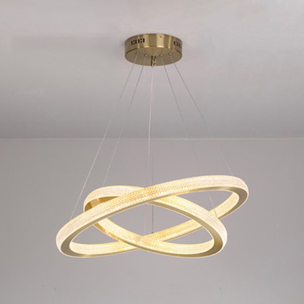 Kirsten Contemporary Gold Luxury Ring Pendant Light