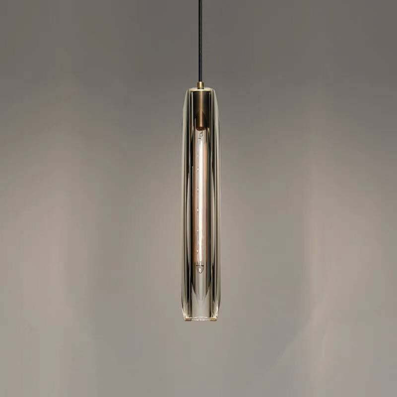 Sana Brass Designer LED Glass Pendant Lamp