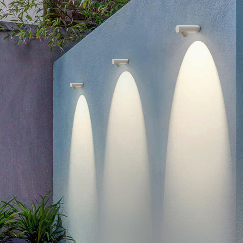 Orr Modern Waterproof Outdoor Wall Lighting, White & Black