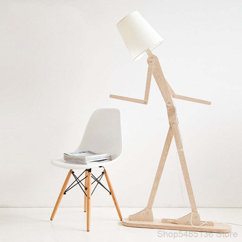 Ozawa Wooden Man Floor & Table Lamp, 2 Colour