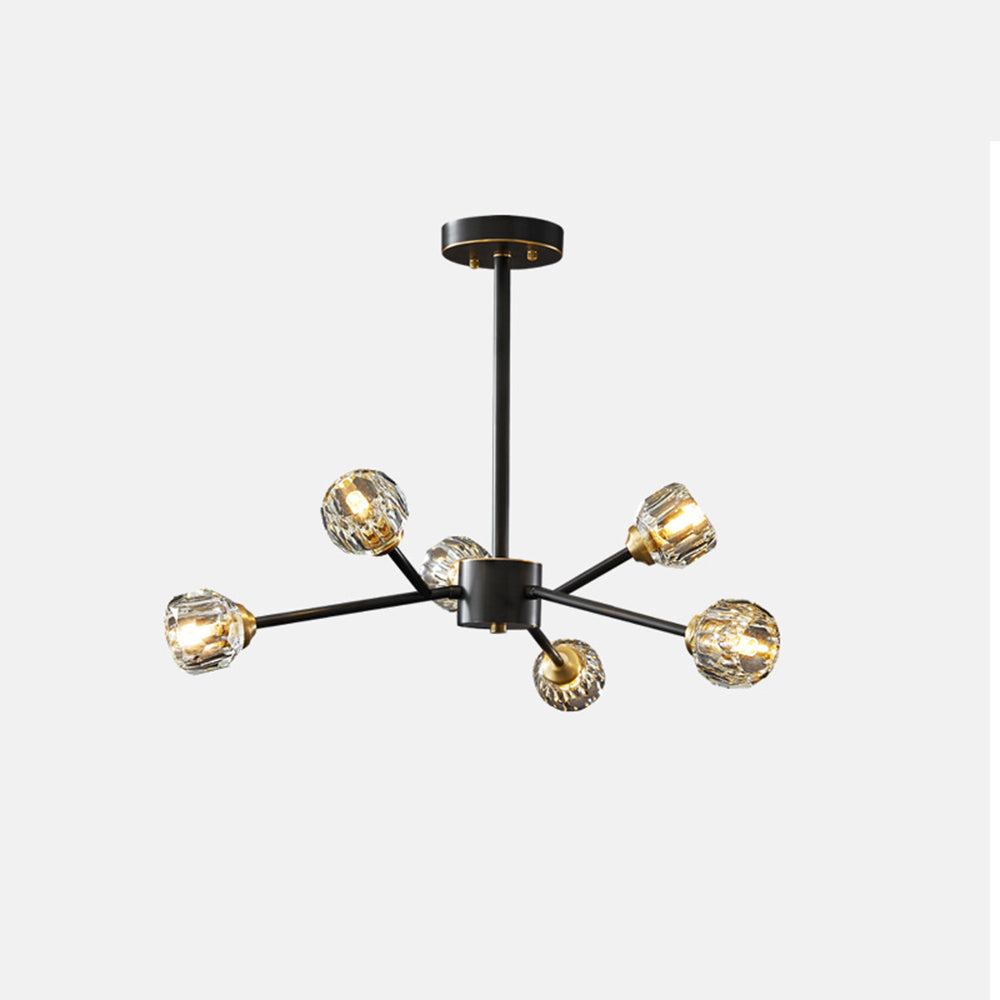 Valentina Modern Blown Metal Pendant Light, Gold