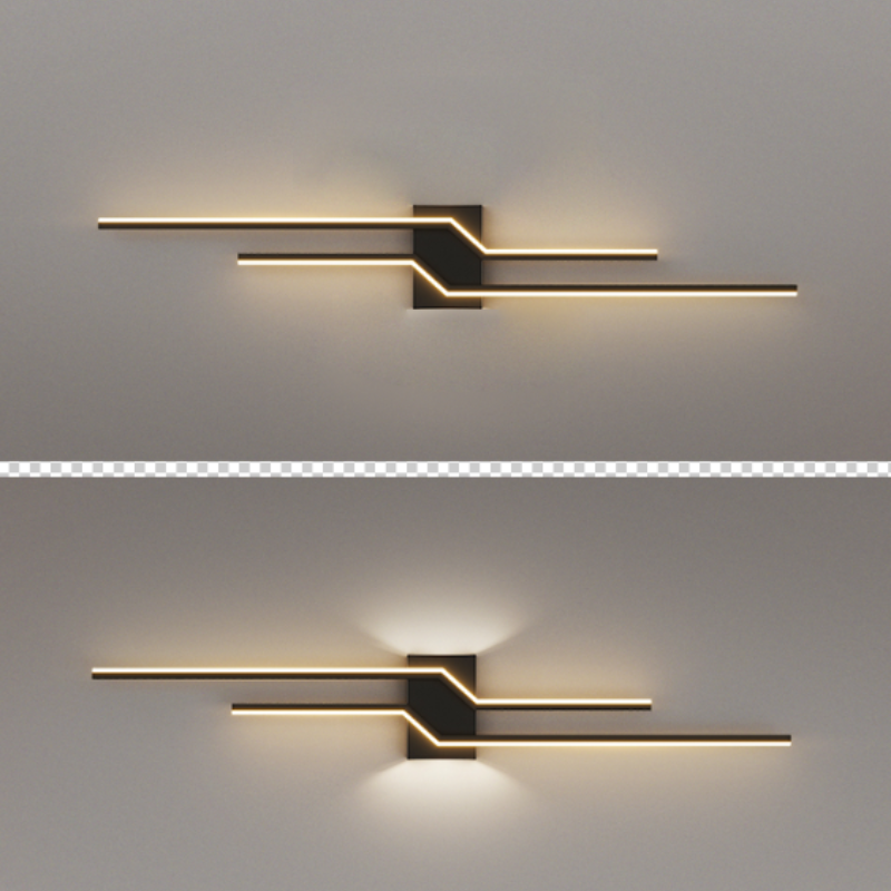 Alana Minimalist Linear Metal Vanity Wall Light