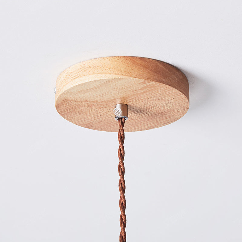 Ozawa Pendant Light Umbrella Shape Art, Wood, White, Bedroom