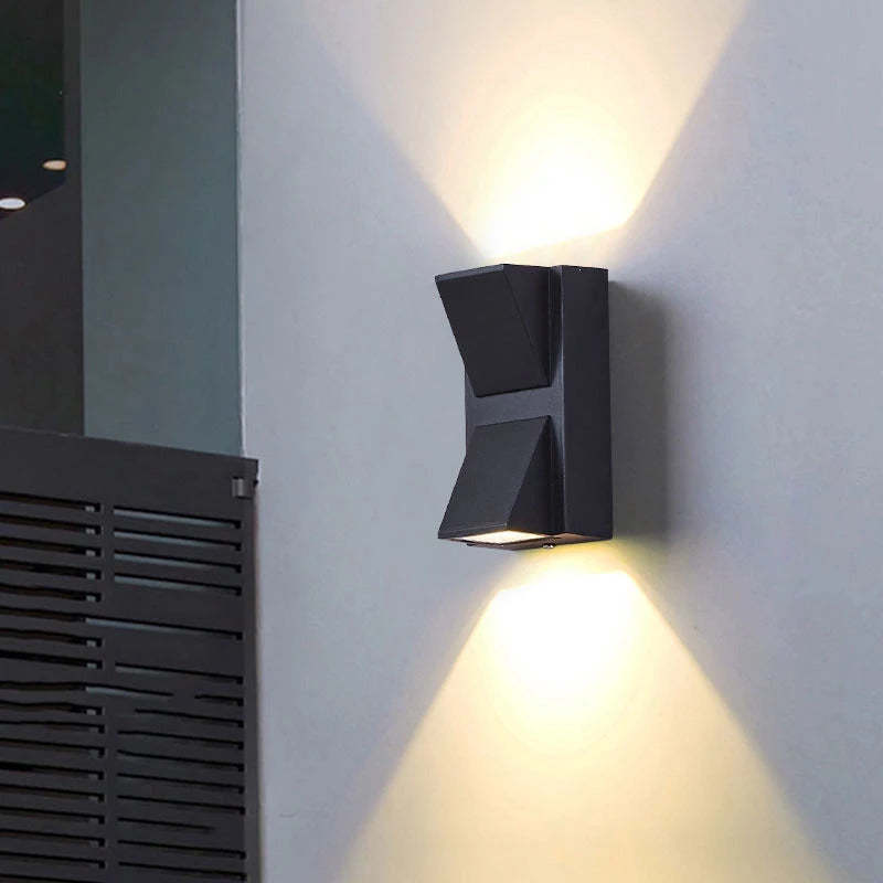 Orr Modern Black Metal LED Outdoor Wall Lamp