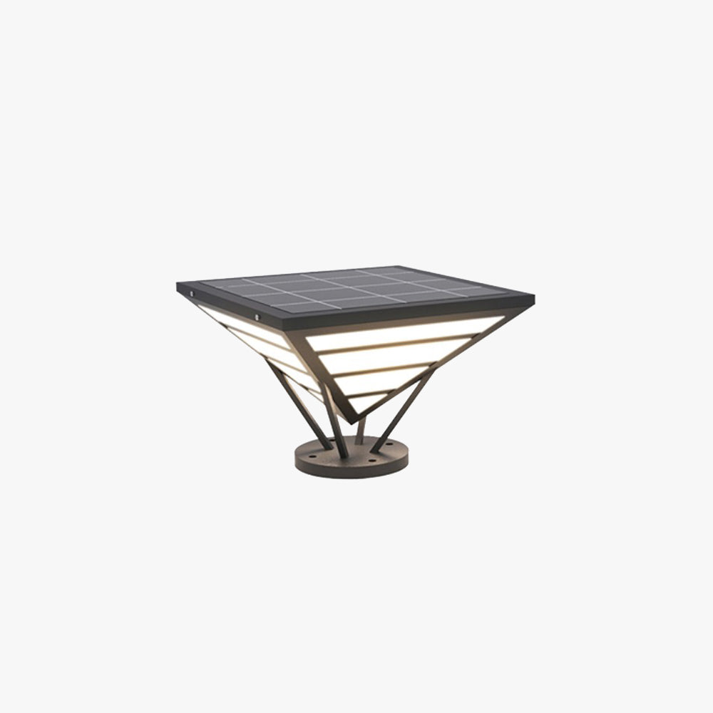 Riley Modern Diamond  Metal Outdoor Table Lamps, Warm Light