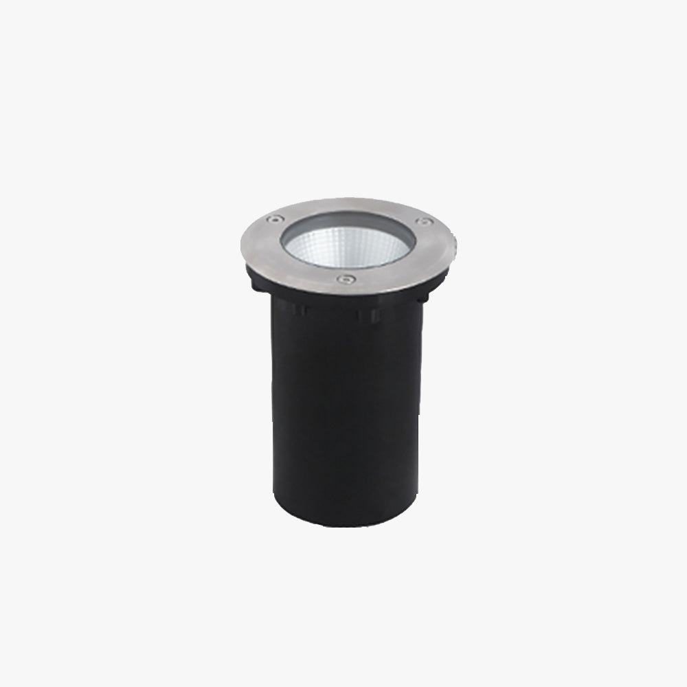 Orr Modern Metal Cylindrical Outdoor Deck/Step Light, Black